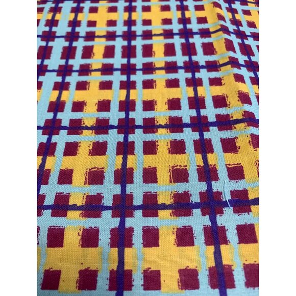 Colorful Checkered Cotton Fabric 1/2 Yard 42" Wide Crafts & Sewing Projects - Picture 3 of 7